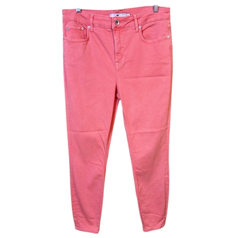 Vineyard Vines High Rise Skinny‎ Jeans Womens 30 Pink Excellent Stretch Coral